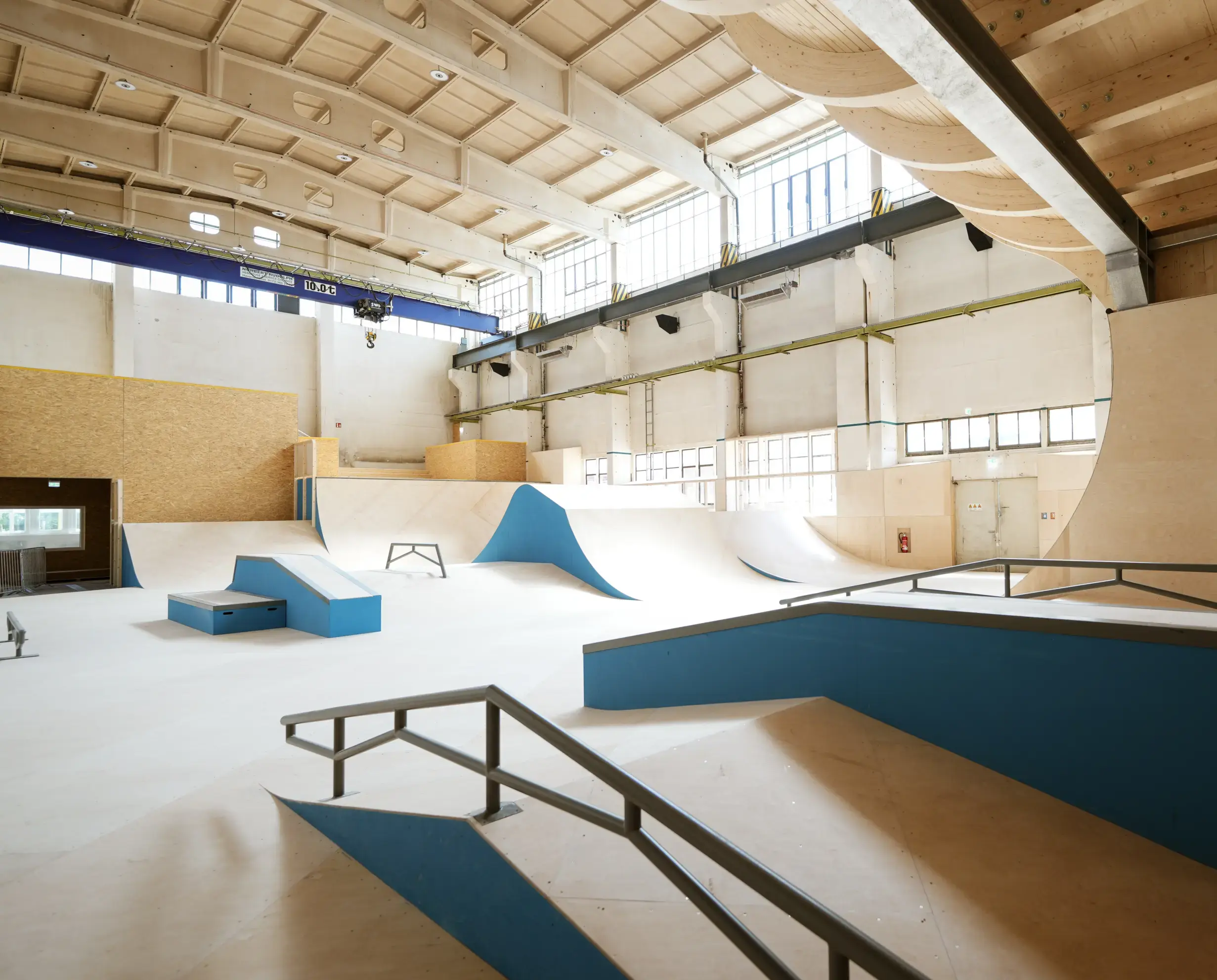 Skatehalle Chemnitz, schönherr.fabrik, Streetpark © sazinc Gmbh