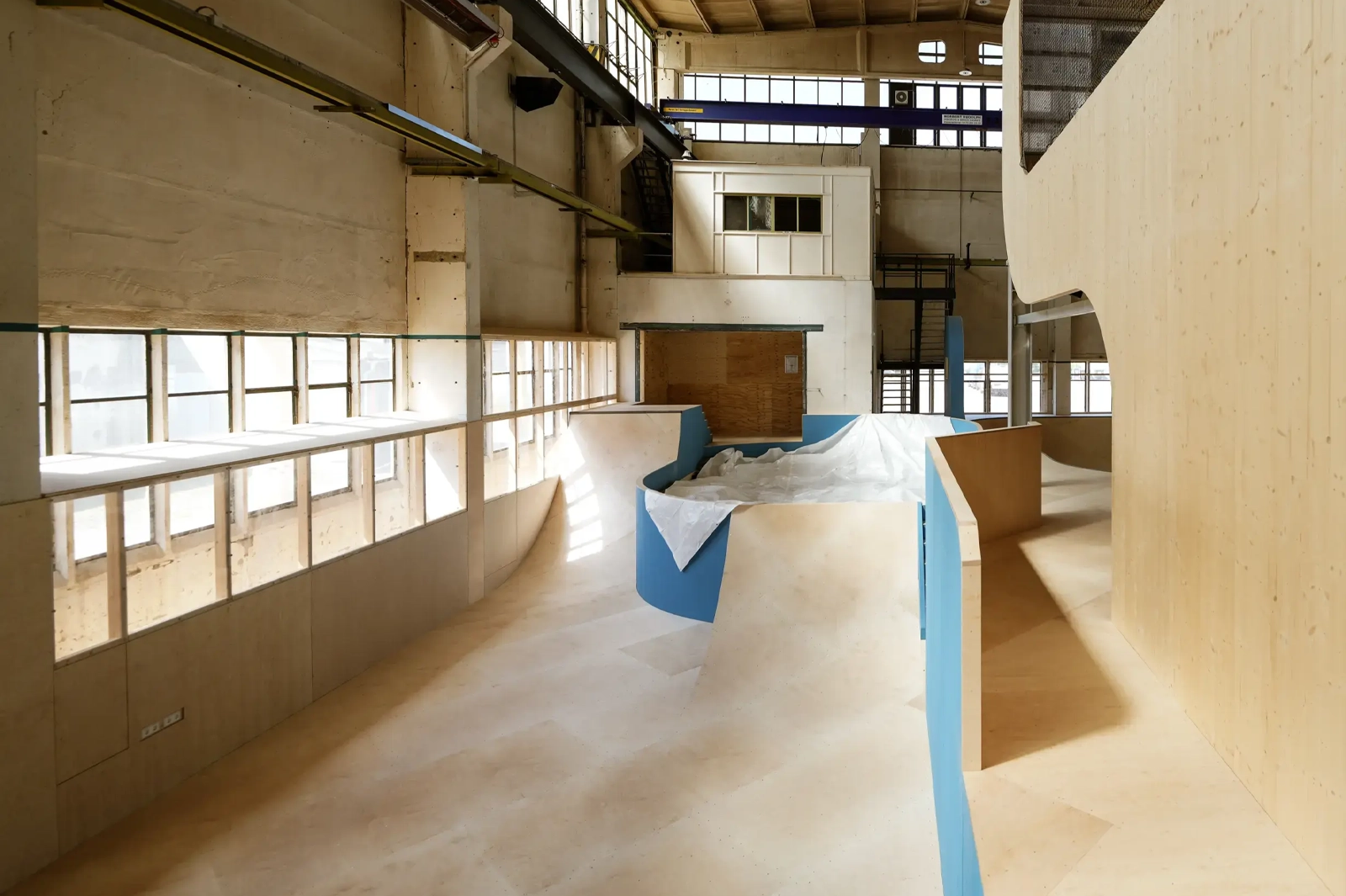 Skatehalle Chemnitz, schönherr.fabrik, Foampit © sazinc GmbH